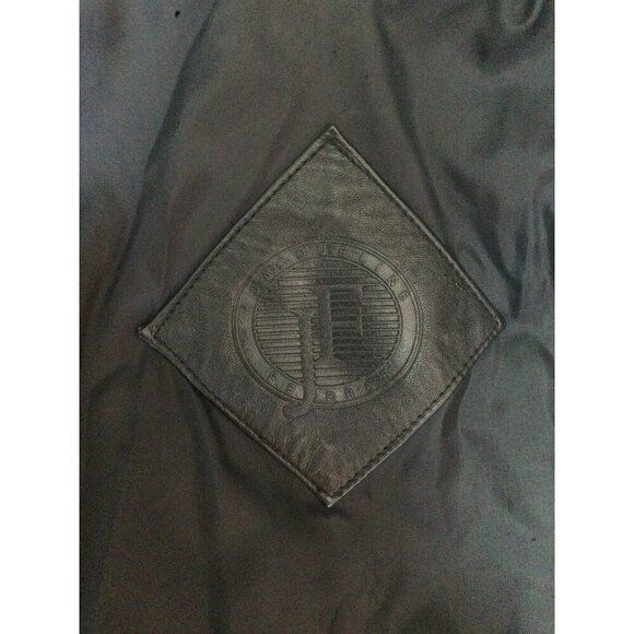 VTG Jacqueline Ferrar Womens Full Length Long Leather Coat Black Size Small Goth - Picture 9 of 10